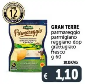 Deco Supermercati GRAN TERRE Parmareggio parmigiano reggiano dop grattugiato fresco offerta