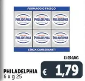 Deco Supermercati PHILADELPHIA 6 x g 25 offerta