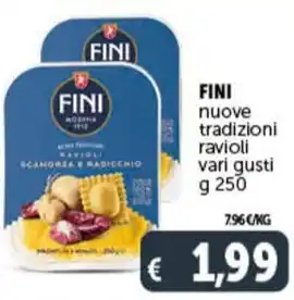 Deco Supermercati FINI nuove tradizioni ravioli vari gusti g 250 offerta