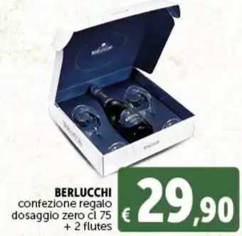 Deco Supermercati BERLUCCHI confezione regalo dosaggio zero cl 75 offerta