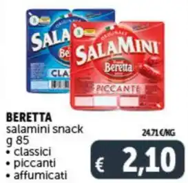 Deco Supermercati BERETTA salamini snack g 85 offerta