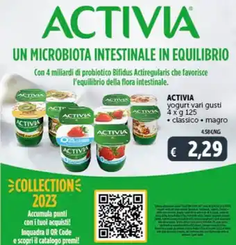 ACTIVIA yogurt vari gusti 4 x g 125