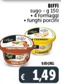 Deco Supermercati BIFFI sugo - g 150 offerta