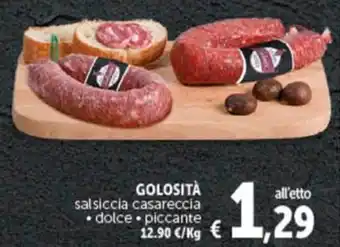 GOLOSITÀ salsiccia casareccia