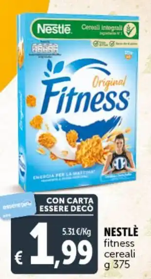 Deco Supermercati NESTLÈ fitness cereali g 375 offerta