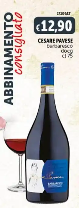 Deco Supermercati CESARE PAVESE barbaresco docg cl 75 offerta