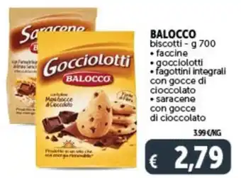 Deco Supermercati BALOCCO biscotti - g 700 offerta