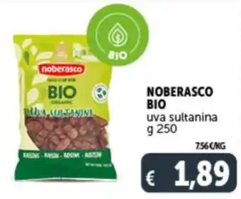 Deco Supermercati NOBERASCO BIO uva sultanina g 250 offerta