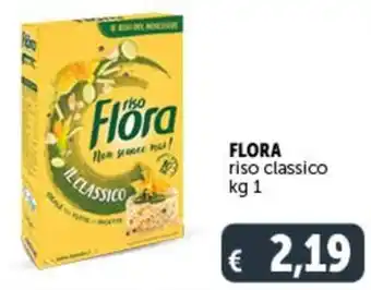 Deco Supermercati FLORA riso classico kg 1 offerta