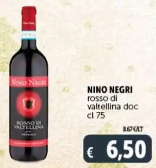 NINO NEGRI rosso di valtellina doc cl 75
