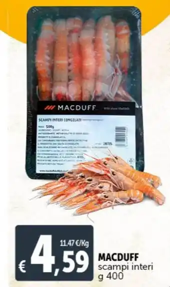 Deco Supermercati MACDUFF scampi interi g 400 offerta