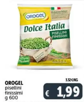 Deco Supermercati OROGEL pisellini finissimi g 600 offerta
