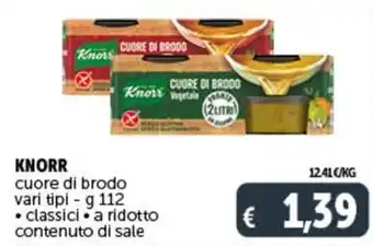 Deco Supermercati KNORR cuore di brodo vari tipi - g 112 offerta