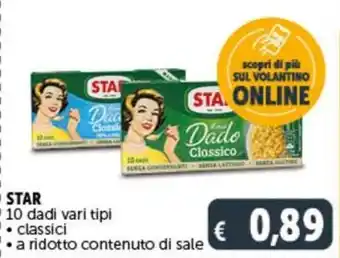 Deco Supermercati STAR 10 dadi vari tipi offerta