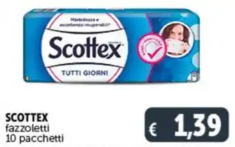 Deco Supermercati SCOTTEX fazzoletti 10 pacchetti offerta