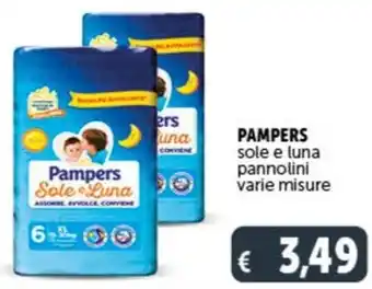 Deco Supermercati PAMPERS sole e luna pannolini varie misure offerta