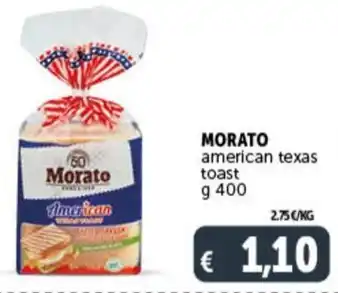 Deco Supermercati MORATO american texas toast g 400 offerta