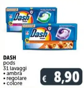 Deco Supermercati DASH pods 31 lavaggi offerta
