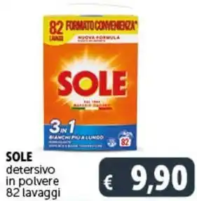 Deco Supermercati SOLE detersivo in polvere 82 lavaggi offerta
