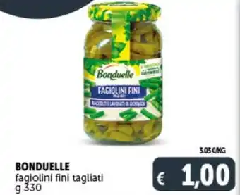BONDUELLE fagiolini fini tagliati g 330