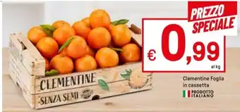 Iper La Grande Clementine Foglia in cassetta offerta