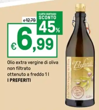 Iper La Grande Olio extra vergine di oliva non filtrato ottenuto a freddo 11 I PREFERITI offerta
