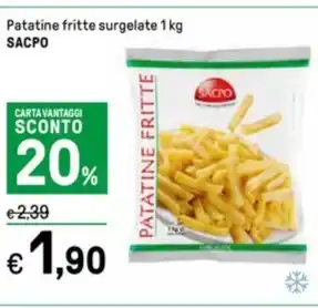 Iper La Grande Patatine fritte surgelate 1 kg SACPO offerta