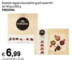 Iper La Grande Scatola regalo cioccolatini gusti assortiti da 143 g a 200 g PERUGINA offerta