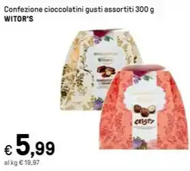Iper La Grande Confezione cioccolatini gusti assortiti 300 g WITOR'S offerta