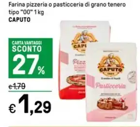 Iper La Grande Farina pizzeria o pasticceria di grano tenero tipo "00" 1 kg CAPUTO offerta