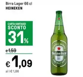 Iper La Grande Birra Lager 66 cl HEINEKEN offerta