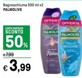 Iper La Grande Bagnoschiuma 500 ml x2 PALMOLIVE offerta