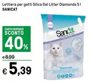 Lettiera per gatti Silica Gel Litter Diamonds 5 l SANICAT