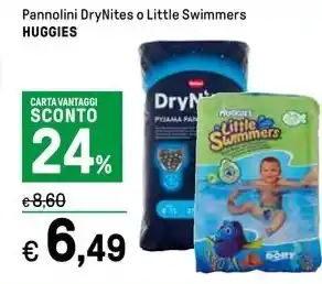 Iper La Grande Pannolini DryNites o Little Swimmers HUGGIES offerta