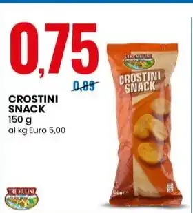 Eurospin CROSTINI SNACK 150 g offerta