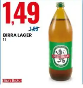 Eurospin BIRRA LAGER 1 l offerta