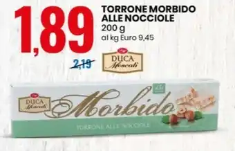 TORRONE MORBIDO ALLE NOCCIOLE 200 g