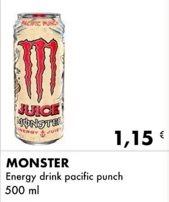 Iper Tosano MONSTER Energy drink pacific punch 500 ml offerta
