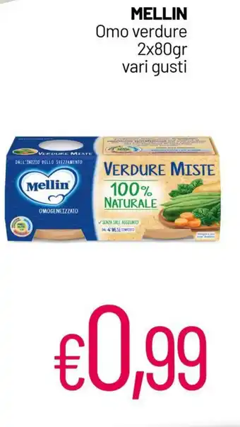 Franzy's MELLIN Omo verdure 2x80gr vari gusti offerta