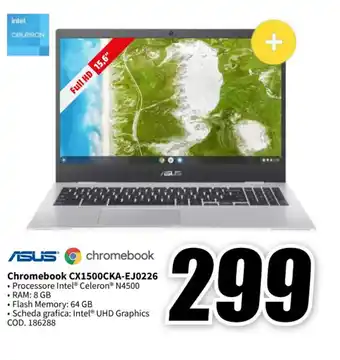 MediaWorld ASUS Chromebook CX1500CKA-EJ0226 offerta