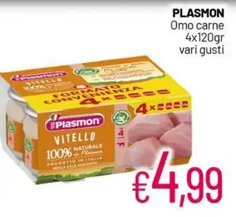 Franzy's PLASMON Omo carne 4x120gr vari gusti offerta