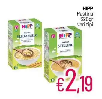 Franzy's HIPP Pastina 320gr vari tipi offerta