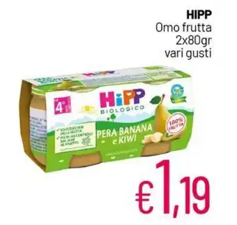 Franzy's HIPP Omo frutta 2x80gr vari gusti offerta
