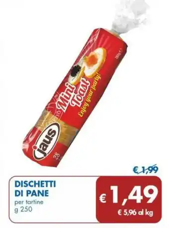 MD Discount DISCHETTI DI PANE per tartine g 250 offerta
