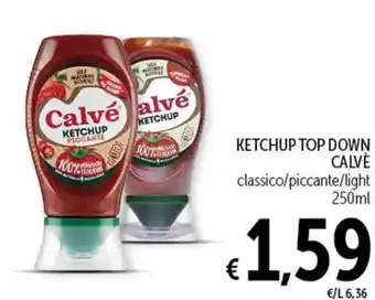 Spazio Conad KETCHUP TOP DOWN CALVE 250 ml offerta