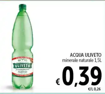 Spazio Conad ACQUA ULIVETO minerale naturale 1,5L offerta