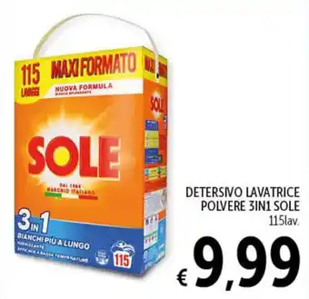 Spazio Conad DETERSIVO LAVATRICE POLVERE 3IN1 SOLE offerta