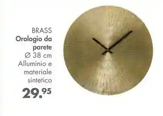 Casa Brass Orologio Da Parete O Alluminio E Materiale Sintetico offerta
