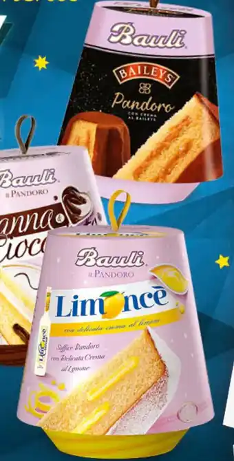 Conad IL PANDORO BAULI crema di limoncèl panna & cioccolato 750 g offerta
