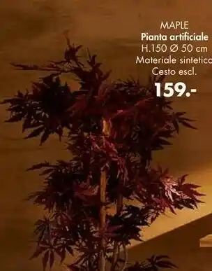 Maple Pianta Artificiale